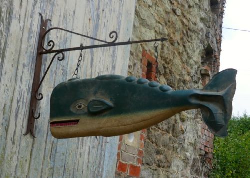 fig 4. Rare French Whale Oil Trade Shop Sign 