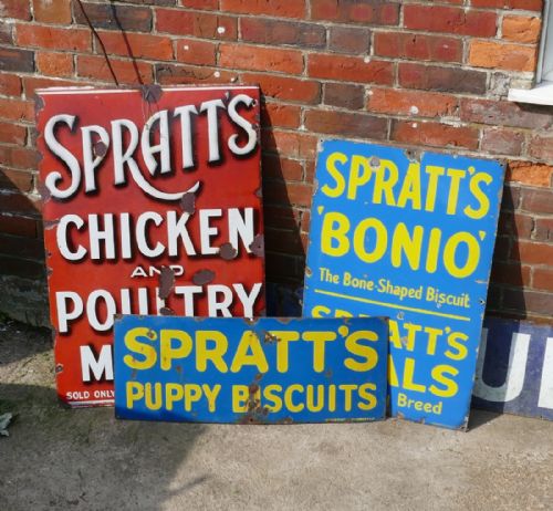 fig 1. Original Spratt’s Enamel Sign