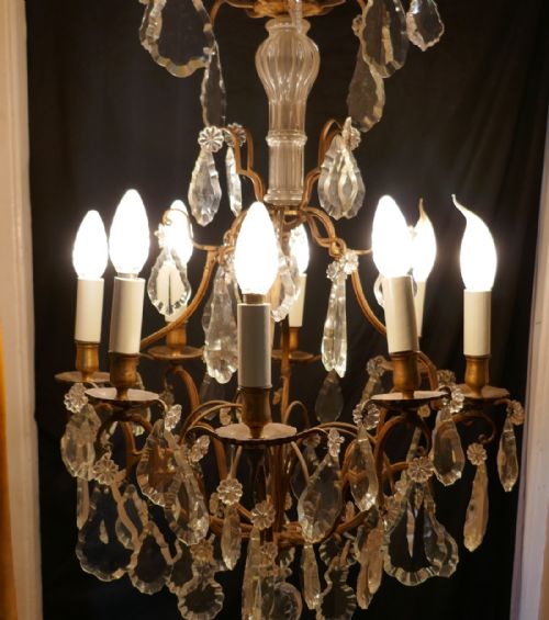 fig 3. A Stunning Large French 8 Branch Chandelier