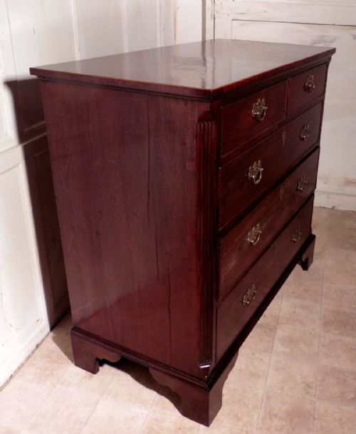 fig 4. Georgian Flame Mahogany Chest of Drawers