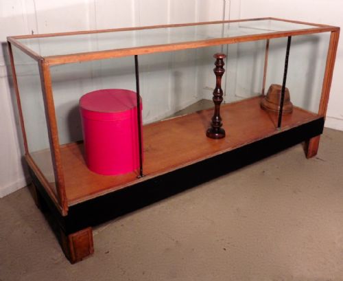fig 1. Art Deco Golden Oak Haberdashery Shop Counter, Shop Display