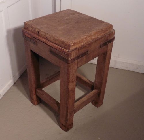 Oak Butchers Chopping Block Table
