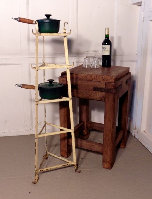 fig 4. Oak Butchers Chopping Block Table