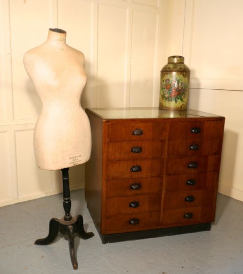 fig 1. Vintage Art Deco Haberdashery Shop Fitting