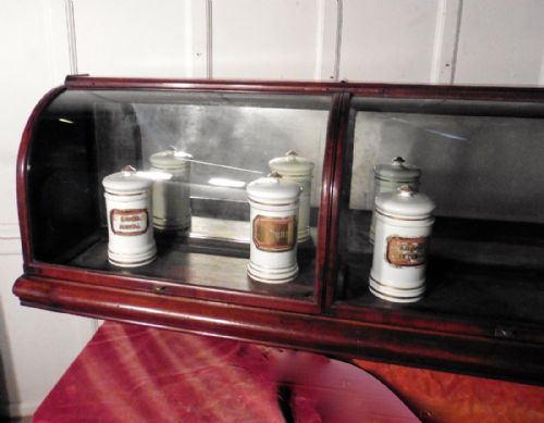 fig 2. Large Victorian Mahogany Shop Display Cabinet,