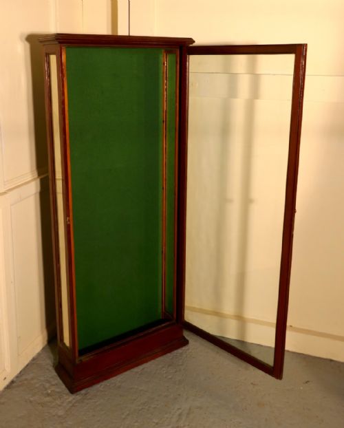fig 1. Victorian Mahogany Wall Hanging Shop Display Cabinet