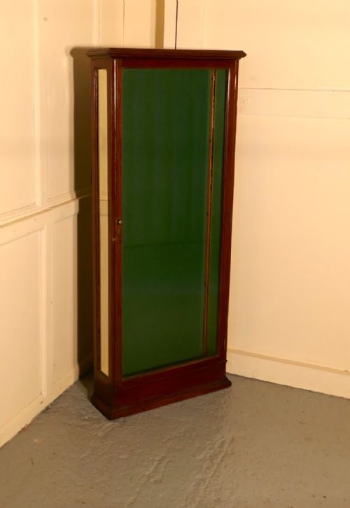 fig 3. Victorian Mahogany Wall Hanging Shop Display Cabinet