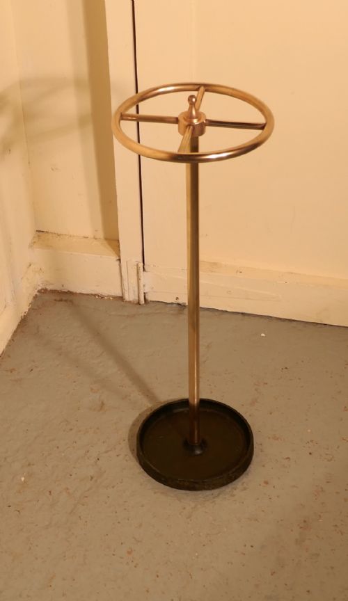 fig 1. A Victorian Brass and Cast Iron Walking Stick Stand or Umbrella Stand