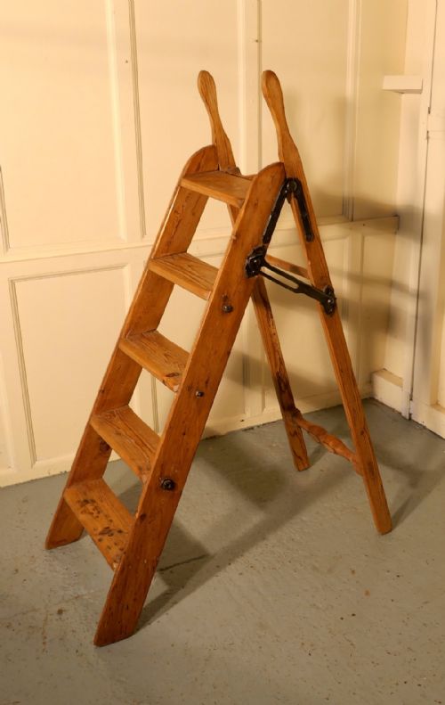 Tall Victorian Multi Use Shop Step Ladder