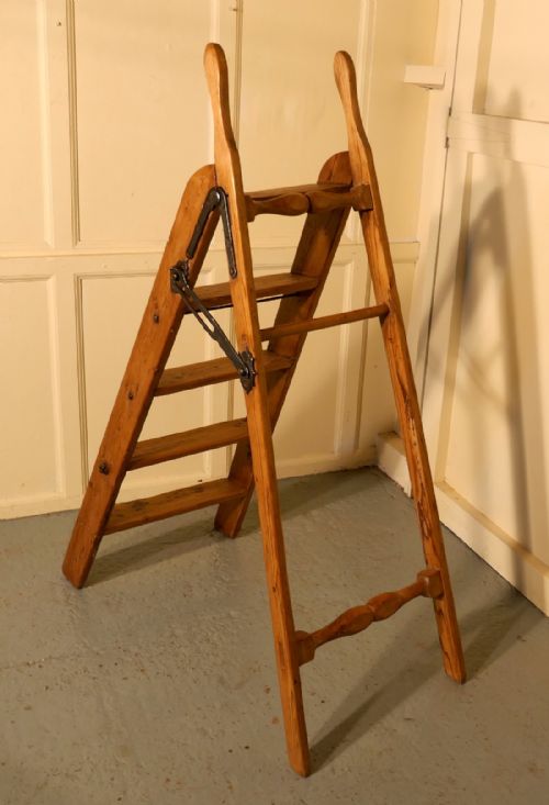 fig 4. Tall Victorian Multi Use Shop Step Ladder