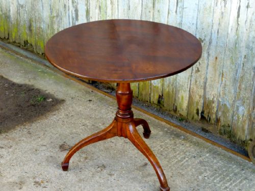 Georgian Yew Wood Tilt Top Table