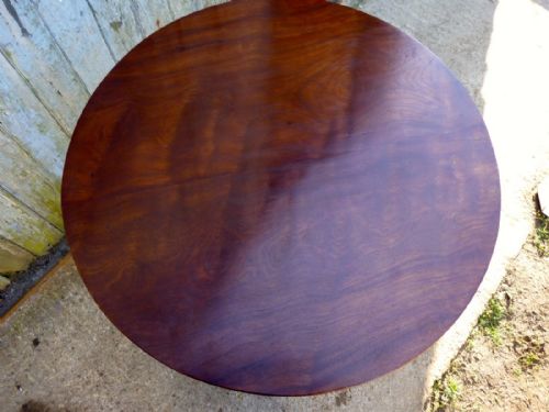 fig 3. Georgian Yew Wood Tilt Top Table