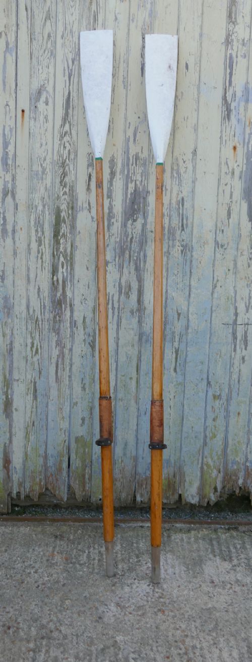 fig 2. A Pair of Long Thames Sculling Oars