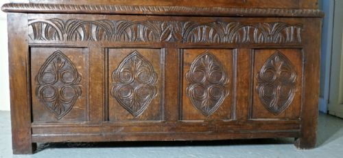 fig 4. 7th Century Welsh Oak Slab Side Housekeepers Cupboard