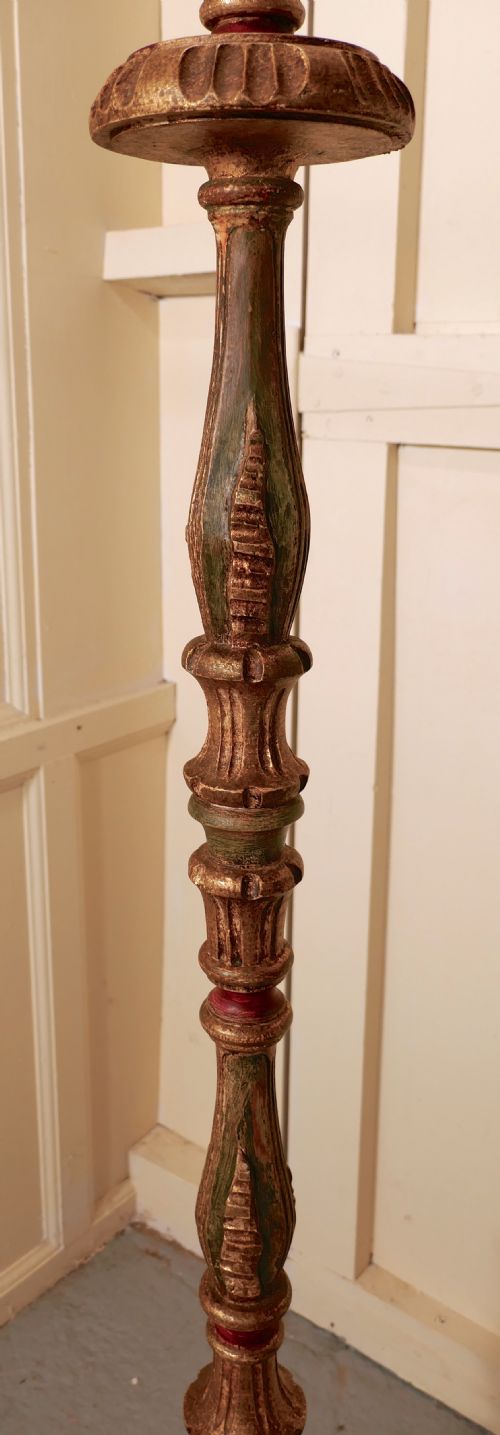 fig 2. French Carved Gilt Floor Standing or Standard Lamp