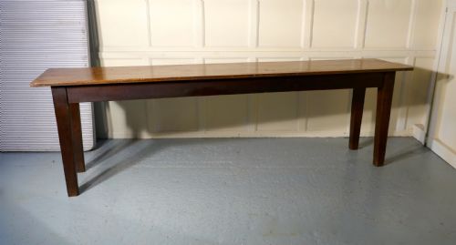 fig 1. Long Narrow Farmhouse Kitchen Table