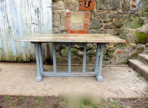 fig 1. 19th Century Barn Fresh Shabby Oak and Pine Centre Table