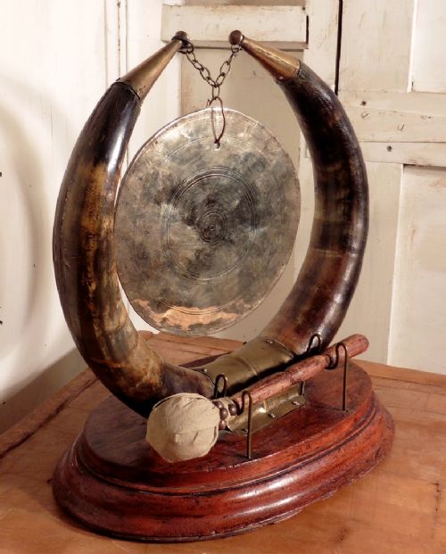 fig 3. Art Deco Animal Horn Table Gong