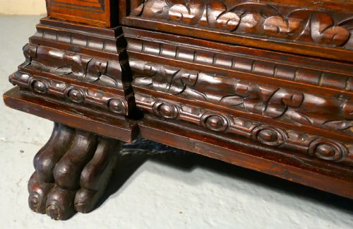 fig 4. Superb 18th century Italian Inlaid Marquetry Game Cupboard