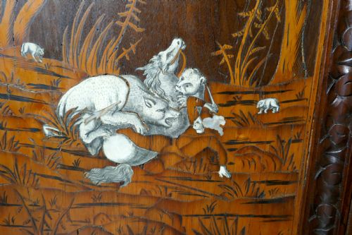 fig 6. Superb 18th century Italian Inlaid Marquetry Game Cupboard