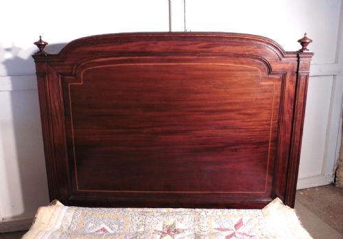 fig 3. A Stunning Victorian Inlaid Mahogany Double King Size Bed 142158200