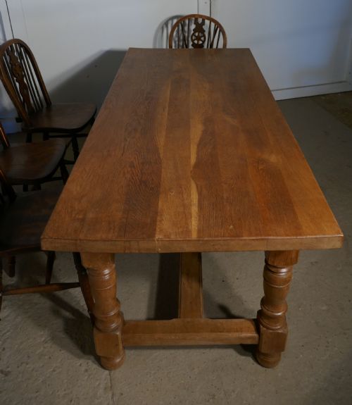 fig 3. French Golden Oak Farmhouse Table