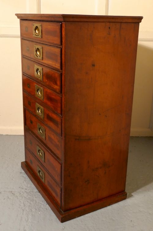 fig 1. Mahogany 8 Drawer Filing Cabinet