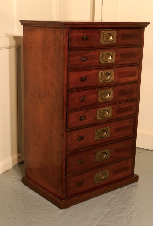 fig 2. Mahogany 8 Drawer Filing Cabinet