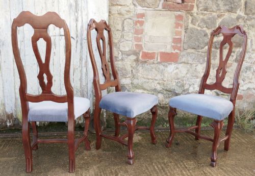 fig 1. Set of 12 French Mahogany High Back Dining Chairs