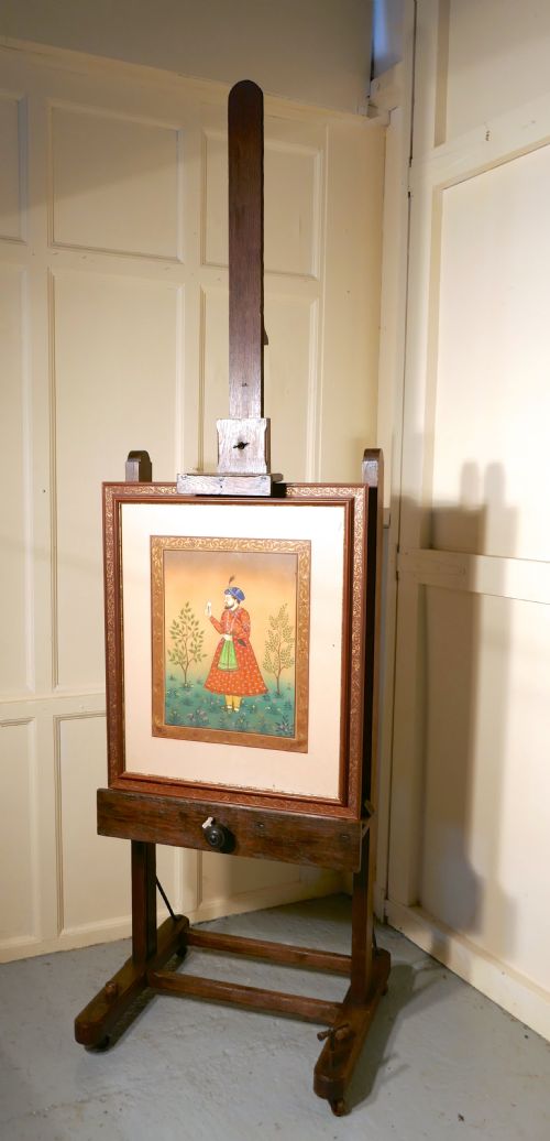 fig 4. A Very Large French Oak Studio Easel