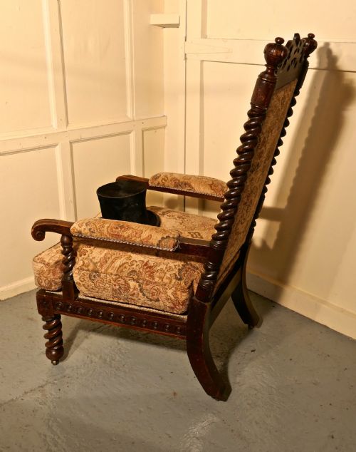 fig 1. Stunning Victorian Gothic Carved Oak Throne Chair