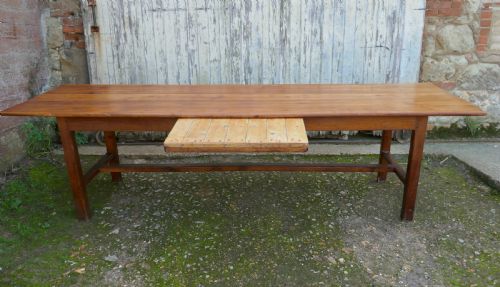 fig 1. 3 Meter French Cherry Wood Farmhouse Table