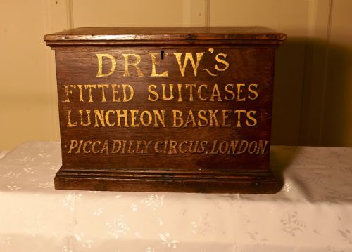 Victorian Oak Apprentice Piece from Drew Luggage Makers