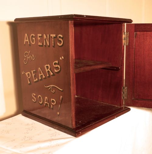 fig 2. Victorian Mahogany Soap or Bathroom Cupboard