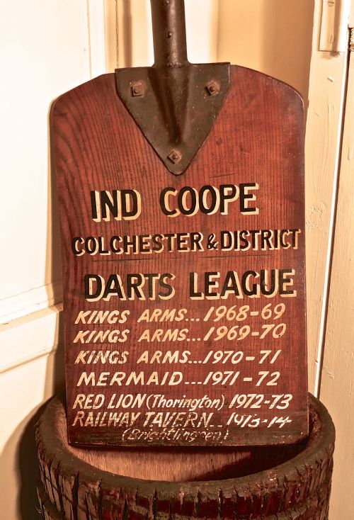 fig 3. Darts League Pub Notice Board, Colchester Hop Shovel