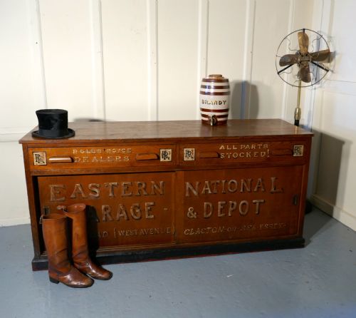fig 1. Oak Cupboard Painted for Rolls Royce Parts dept. Motor Factors Workshop