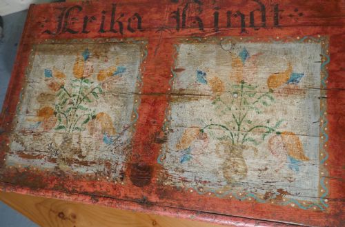 fig 1. European Painted Pine Chest