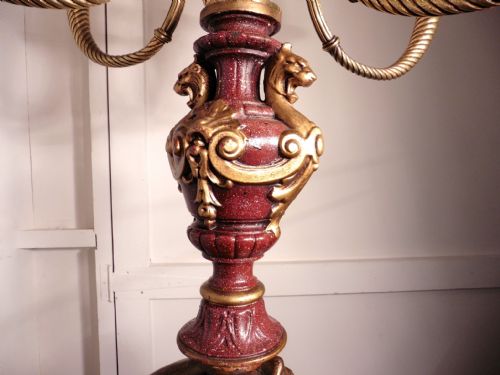 fig 5. A Large Magnificent French Bronze Cherub Blackamoor Lamp