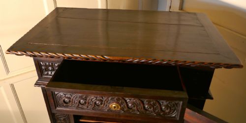 fig 1. Early 19th Century Carved Oak Cupboard