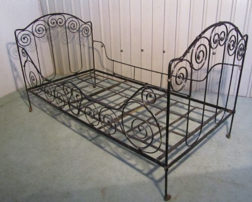 fig 3. A French Iron Single or Day bed