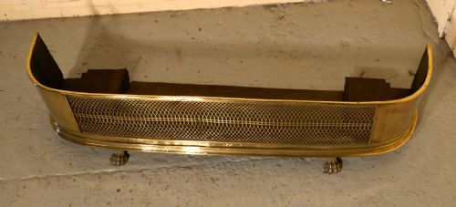 fig 1. A Exceptional Georgian Pierced Brass Fender