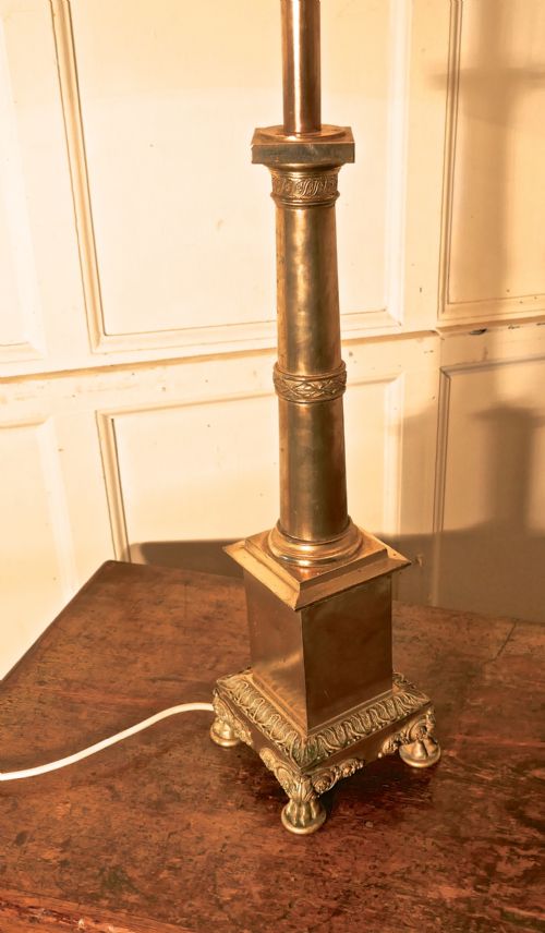 fig 2. Tall Brass Table Lamp