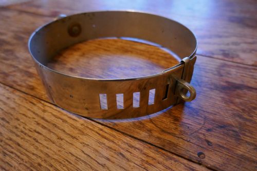 fig 2. Important 19th Century French Nickel Silver Hunting Dog Collar, Engraved Provenance