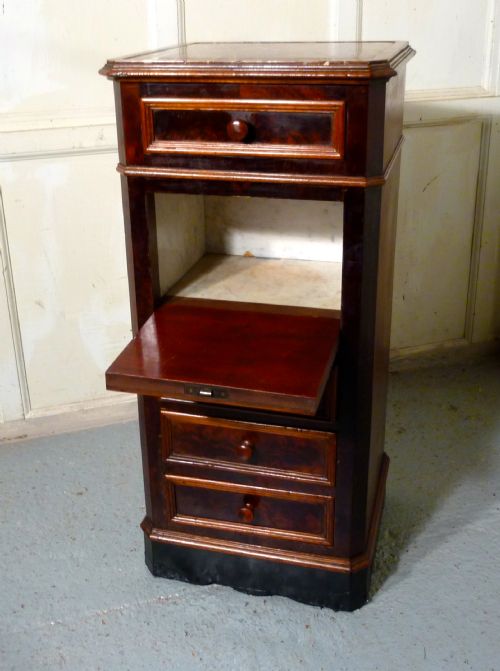 fig 2. French Flame Mahogany Bedside Cabinet