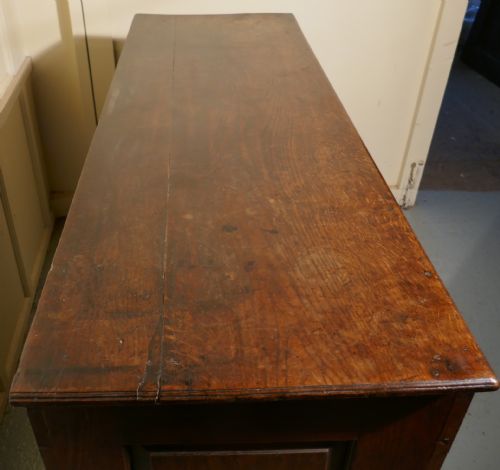 fig 2. Large 18th Century Carved Oak Marriage Chest