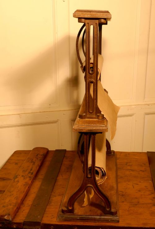 fig 2. Very Rare 19th Century Cadbury Sweet Shop Double Paper Roll Cutter Dispenser