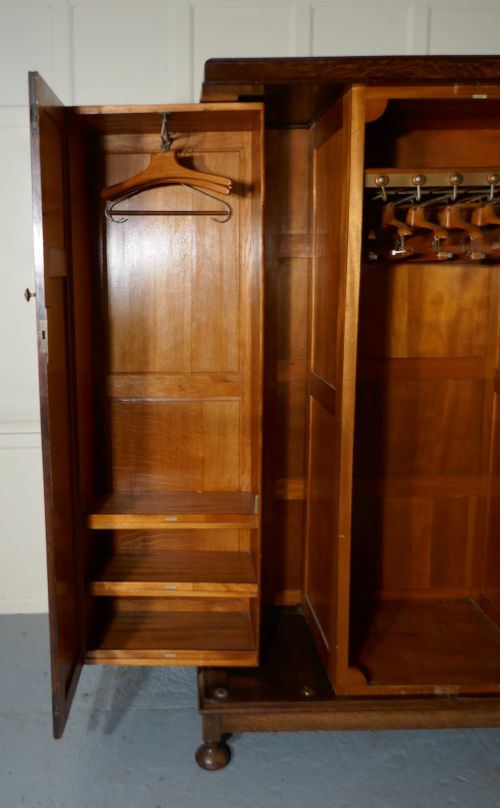 fig 6. Metamorphic Gentlemans Triple Oak Wardrobe Compactum by Kean and Scott