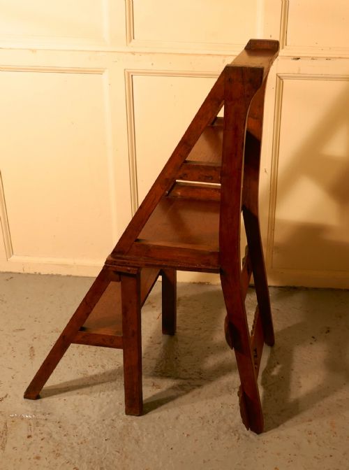 fig 3. Arts and Crafts Metamorphic Chair and Library Steps