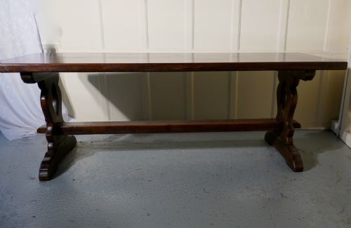 fig 1. A Large French Oak Refectory Table, Table Monastère