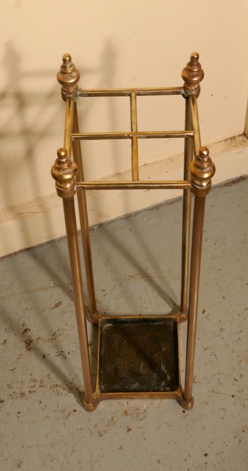 fig 2. A Victorian Brass and Cast Iron Walking Stick Stand or Umbrella Stand